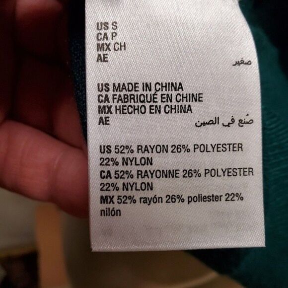 Style & Co. Green Polka Dot Sweater in Size S - Picture 3 of 5